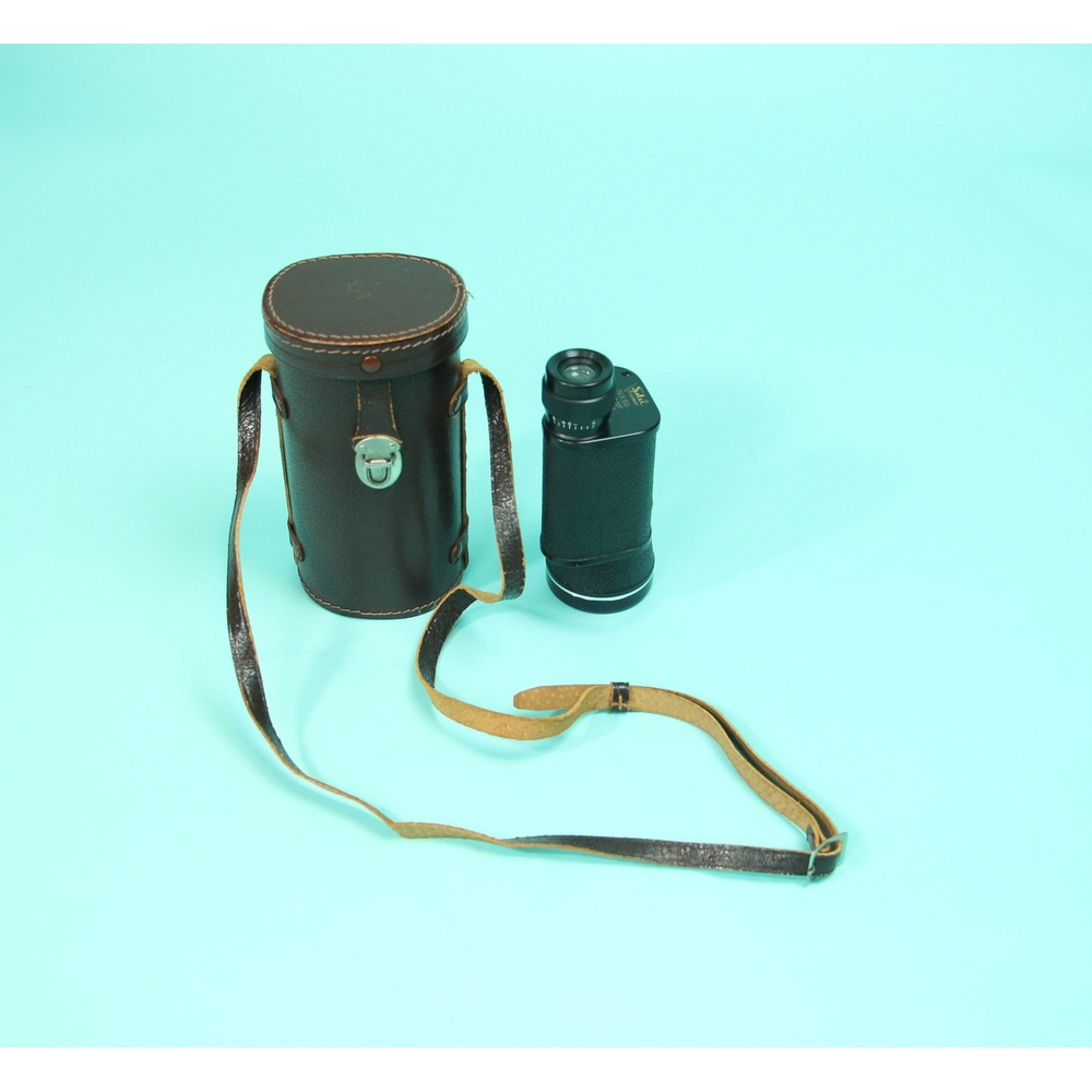 Vintage Solst Lightweight Monocular 16x50 Field 3.5 Amber Coated  Leather Case